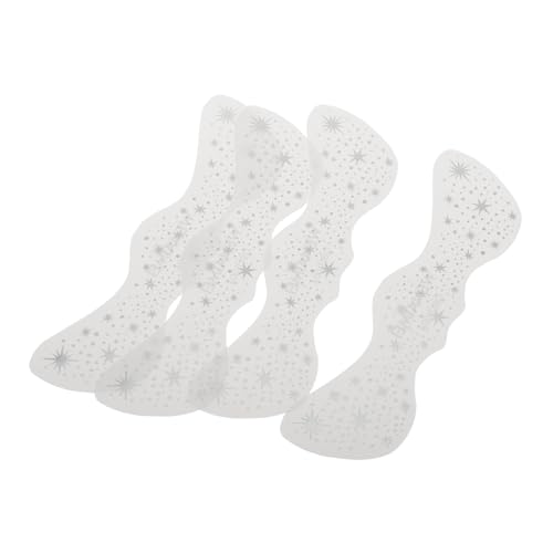 HAPINARY 4stücke Wasserdichte Silberne Gesichtstattoos Realistische Glitzer-aufkleber Für Festival-make-up Temporäre Sticker Für Partys Tragbar Und Stilvoll von HAPINARY