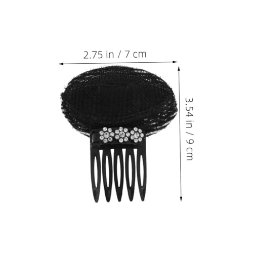 HAPINARY 4 Stück Teiliges Haarkämme mit Silbernen Strassblumen Unsichtbare Volumen haarclips für Frauen Stilvolle Haarspangen zur Frisuraufwertung für Hochzeit Party und Alltag von HAPINARY