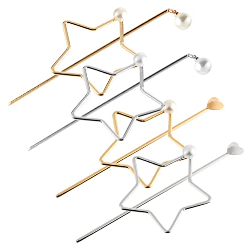 HAPINARY 4 Stück Teiliges Haarnadeln für Damen Vintage Perlen Haarschmuck und Haaraccessoires für Hochzeitsfrisuren Einfach zu Verwenden und Leicht für Verschiedene Haarstylings von HAPINARY