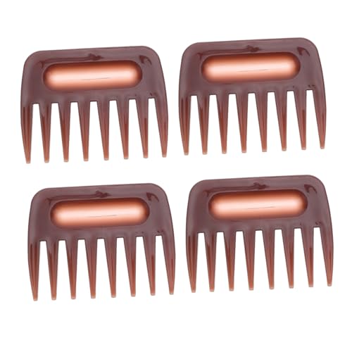 HAPINARY 4 Stück Teiliges Herren Frisierkamm Breitzahniger Kunststoffkamm für Vielseitiges Styling Schonendes Entwirren Tragbar und Professionell für Glattes Geformtes Haar von HAPINARY