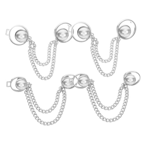 HAPINARY 4 Stück Teiliges Jeans Taillenband Versteller aus Robustem Zinklegierung Verstellbarer Hosenbundknopf ohne Nähen Nahtloser Taillenspanner für Damen und Herren Geeignet für Jeans von HAPINARY