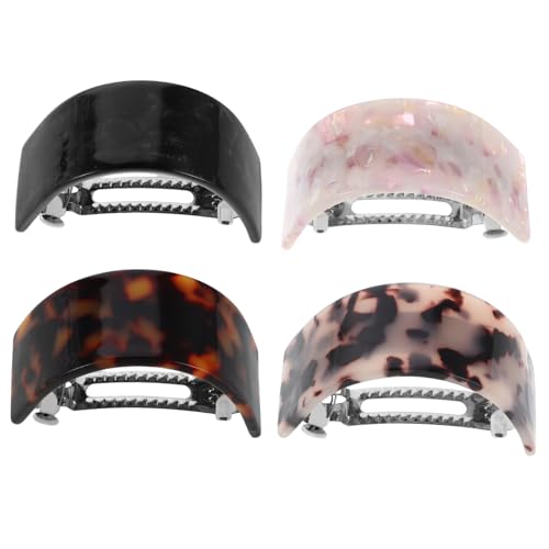 HAPINARY 4stücke Kleine Haarspangen Für Damen U-förmige Clips Mit Druckknopfverschluss Haarknoten-clips Für Mädchen Styling-accessoires Mit Leopardenmuster Vielseitig Für von HAPINARY