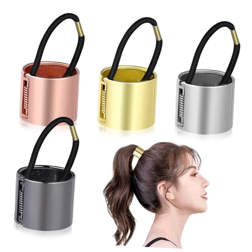 HAPINARY 4 Stück Teiliges Metall Ponytail Tie mit Federmechanismus Langlebiger Haarschmuck für Frauen und Mädchen Haarmanschette in Gold Silber Roségold und Schwarz Elastisches Design HAPINARY 4 Stück Teiliges Metall Ponytail Tie mit Federmechanismus Langlebiger Haarschmuck für Frauen und Mädchen Haarmanschette in Gold Silber Roségold und Schwarz Elastisches Design von HAPINARY