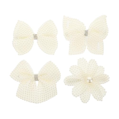 HAPINARY 4 Stück Teiliges Perlen Damen Haarspangen Haarnadeln Haarschmuck für Festen Griff und Stilvolle Frisuren Geeignet für Alltag und Besondere Anlässe von HAPINARY