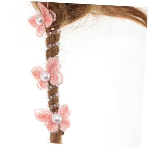 HAPINARY 4 Stück Teiliges Spiralförmige Haargummis mit Spitze und Schmetterlingsperlen Elastische Telefonkabel Haargummis in Bunten Farben Schonende Ponytail Halter für Mädchen und Frauen HAPINARY 4 Stück Teiliges Spiralförmige Haargummis mit Spitze und Schmetterlingsperlen Elastische Telefonkabel Haargummis in Bunten Farben Schonende Ponytail Halter für Mädchen und Frauen von HAPINARY
