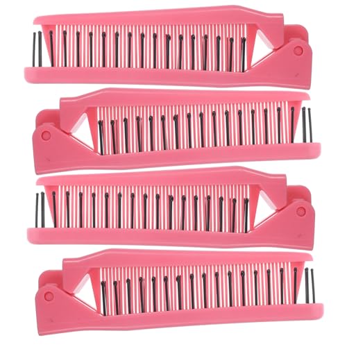 HAPINARY 4 Stück Kamm Tragbare Haarbürste Herrenkämme Für Die Haare Mini-clips Für Haare Reisehaarbürste Reisesachen Reisekosmetik Männer Faltbar Toilettenartikel Damen von HAPINARY