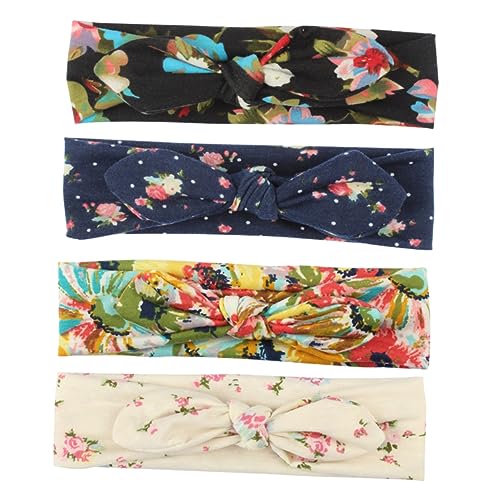 HAPINARY 4stücke Stirnbänder Für Damen Elastische Haarbänder Mit Hasenohren Verstellbare Stretch-haarschmuck Attraktives Kopftuch Für Mädchen Und Frauen von HAPINARY