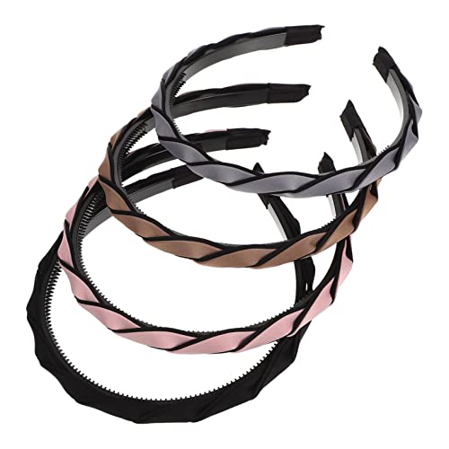 HAPINARY 4stücke Damen-stirnband Workout-kopfschmuck Weiblicher Kopfschmuck Tägliche Kopfbedeckung Strapazierfähiges Haarband Gesicht Waschen Stirnbänder Tuch Kopf Dekore von HAPINARY