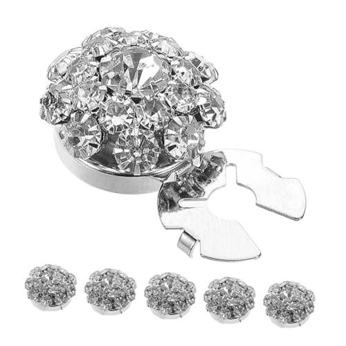 HAPINARY 4stücke Aufsteckbare Knopfabdeckungen Mit Strasssteinen Verzierungen Für Hemdknöpfe Geeignet Für Damenbekleidung Und Jacken von HAPINARY