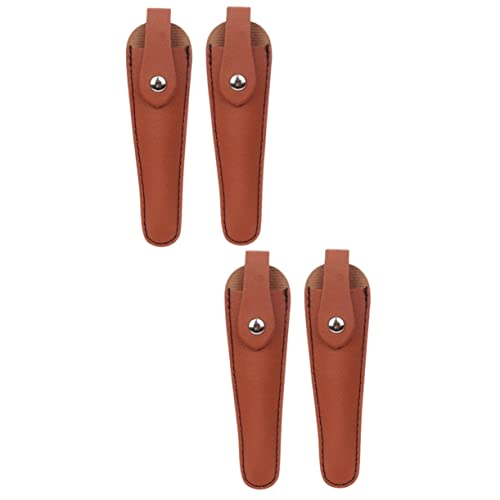 HAPINARY 4 Teiliges Friseurscheren Set, Bohrmaschine, Friseur Organizer, Scherenhalter, Friseurschere, Haarschnitt, Scherentasche, Scherenscheiden, Leder Scherentasche, Salon Scherenetui von HAPINARY