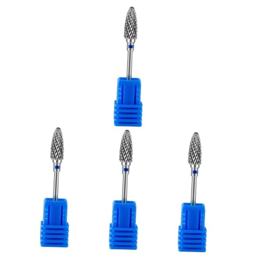 HAPINARY 4-teiliges Nagelbohrer-set Für Maniküre Metall-nagelkunst Schleifbits Polierbohrerspitzen Für Künstlerbedarf von HAPINARY
