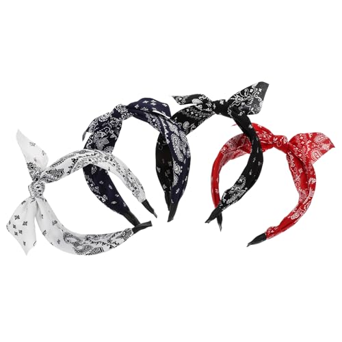 HAPINARY 4Pcs Wide Bim Stirnband Kopfbänder Make Up Stirnband Girl Stirnbänder Weihnachten Stirnbänder Lustige Haare Hoops Fotografie Requisiten Haarbandfestival Haops Chic von HAPINARY