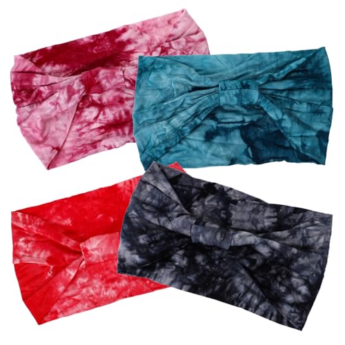 HAPINARY 4stücke Stirnband Für Damen Knoten-stirnbänder Yoga-sport Dünne Haarbänder Mit Leuchtenden Farben Schweißbänder Für Training Und Aktivitäten Bequeme Und Flexible Stirnbänder Für Fr von HAPINARY