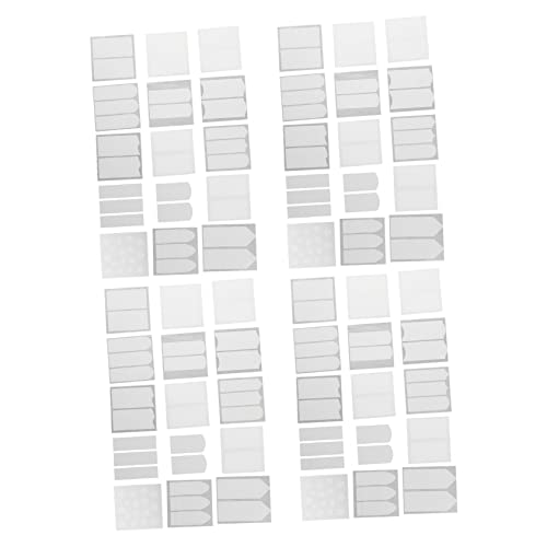 HAPINARY 4er Satz 60stk French Nagelkunst Aufkleber Maniküre Schablone Halbmond Nagel Aufkleber von HAPINARY