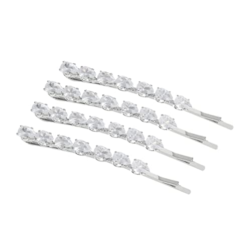HAPINARY 4er Satz Strass Haarspangen Satz Kristall Haarnadel Clips Damen Haarschmuck Zubehör Für Hochzeit Party Frisur von HAPINARY