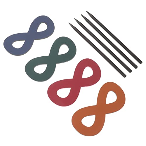 HAPINARY 4stücke Haarspange Aus Leder Für Pferdeschwanz Haarnadel Für Frauen Mädchen Leder Haarreifen Zubehör Für Langes Gewelltes Glattes Lockiges Haar von HAPINARY