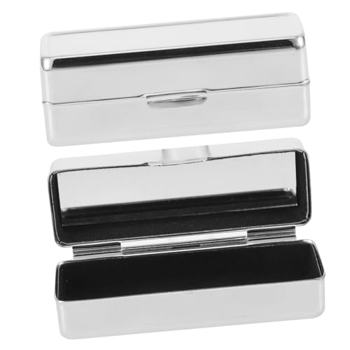 HAPINARY 4stücke Lippenstift Aufbewahrungsbox Mit Spiegel Tragbarer Lip Balm Organizer Robuste Kosmetik Aufbewahrung Für Lippenstift Und Lipgloss Retro Design Für Unterwegs Und Zuhause von HAPINARY