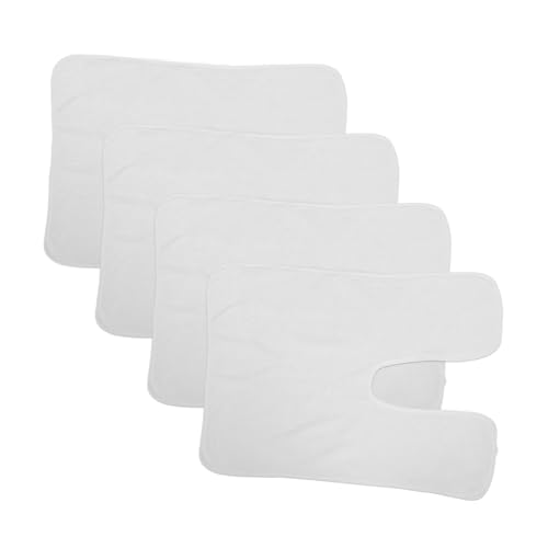 HAPINARY 4stücke Teilige Kosmetiktücher Zum Entfernen Von Spa-handtücher Aus Korallenfleece Mit Geteiltem Design Für Gesichtsdampfmassage Und Weiß von HAPINARY