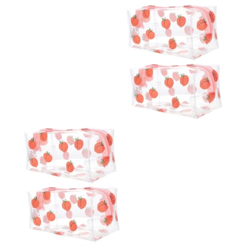 HAPINARY 4stücke Transparente wasserdichte Kosmetiktasche Für Damen Große Reise-Organizer Für Make-up Und Pflegeprodukte Tragbar Und Leicht Für Unterwegs von HAPINARY