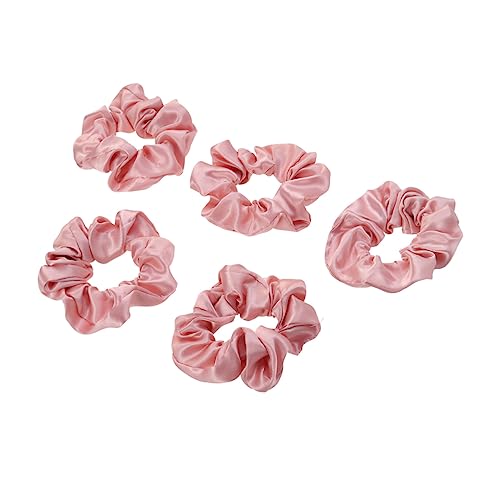 HAPINARY 5 Stk Mädchen Haargummi haarband set haarband pink Haar Pferdeschwanzhalter für Frauen Mädchen elastische haarbänder satin Haargummis Seide Parfüm elastisches Haargummi von HAPINARY