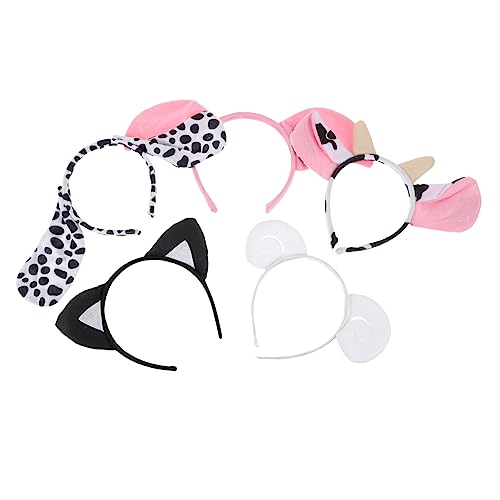 HAPINARY 5stücke Tier Haarreifen Mit Plüsch Cartoon Ohren Stirnbänder Für Junge Mädchen Party Cosplay Dekoration Kurzhaar Accessoires Aus Hochwertigem Material von HAPINARY