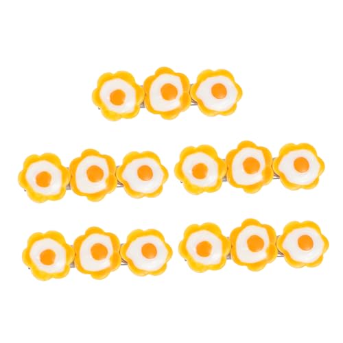 HAPINARY 5stücke Kleinkinder Haarspangen Ei Pochiert Clips Für Junge Mädchen Geburtstag Party Karneval Weihnachts Accessoires Haarnadel-clip- von HAPINARY