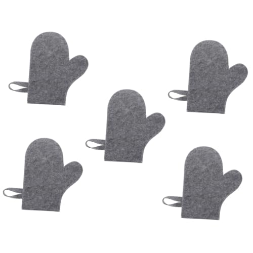 HAPINARY 5 Stück Isolationshandschuhe Saunazubehör Hitzeschutzhandschuh Saunahandschuhe Sauna Haarschutz Hitzebeständiger Handschuh Badehandschuh Saunahandschuhe Für Männer Saunazubehör von HAPINARY