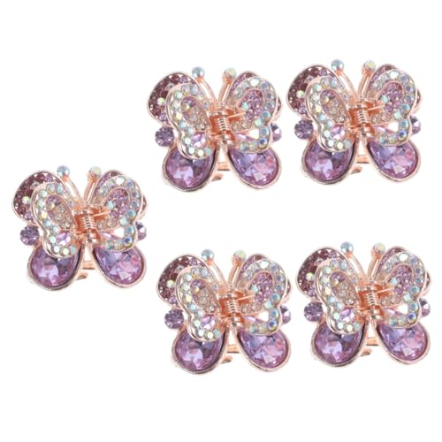 HAPINARY 5 Stück Strass Haarspange Haarkrallen Feder Haarspange Haarschmuck Krallenclip Mit Strass Haarklammern Für Damen Braut Krallenhaarspange Nämlich Haarkrallenclip Damen von HAPINARY