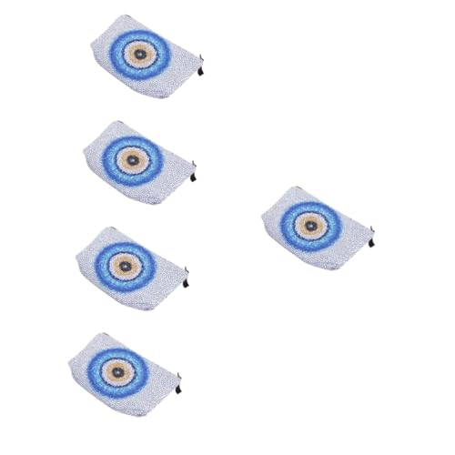 HAPINARY 5stücke Evil Eye Kosmetiktasche wasserdichte Tragbare Schminktasche Für Damen Für Aufbewahrung Von Toilettenartikeln Und Make-up Zubehör von HAPINARY