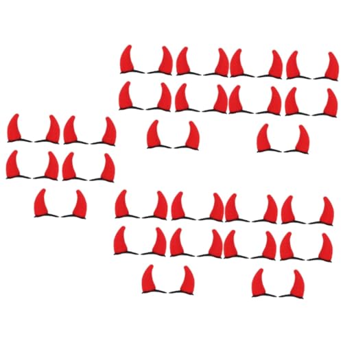 HAPINARY 50stücke Teufelshorn Haarclips Für Halloween Kreative Gothic Cosplay Haarspangen Leicht Und Langlebig Für Kostümpartys Und Tägliches Tragen von HAPINARY