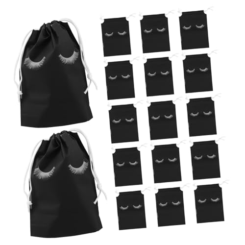 HAPINARY 50stücke Kosmetiktasche Mit Kordelzug Make-up-Beutel Aus Kunststoff Travel-Bag Für Augen-Make-up Wimpern-verpackung Beauty-Organizer Für Reise Und Alltag von HAPINARY