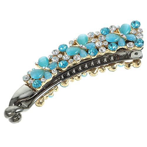 HAPINARY 5St Haarspange mit Strass 80er Haarschmuck für Frauen Bananenclips Halter haarklammer mit schmuck bogenknoten haarspange Haarklemmen Haarspangen für Frauen lange Haarspangen Metall von HAPINARY