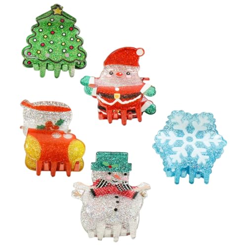 HAPINARY 5 Stück Kleine Haarspangen Für Mädchen Haarklammern Weihnachts-haarstyling-tool Süße Haar-accessoires von HAPINARY