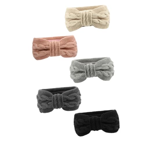 HAPINARY 5er Satz Elastische Stirnband Mit Schleife Damen Haarband Sport Stirnbänder Für Training Ausgehen von HAPINARY