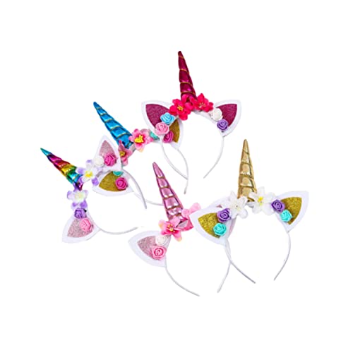 HAPINARY 5er Set Einhorn Haarschmuck Haarreifen Für ädchen Buntes Design Mit Blumen Ideal Für Partys Und Auftritte Pink Farbverlauf Rosarot HAPINARY 5er Set Einhorn Haarschmuck Haarreifen Für ädchen Buntes Design Mit Blumen Ideal Für Partys Und Auftritte Pink Farbverlauf Rosarot von HAPINARY