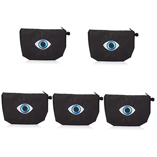 HAPINARY 5-teiliges Reise-kulturbeutel-Set Mit Bösem-Augen-Design Reißverschluss Make-up-Tasche Für Frauen Tragbare Kosmetikaufbewahrung Für Geschäftsreisen von HAPINARY