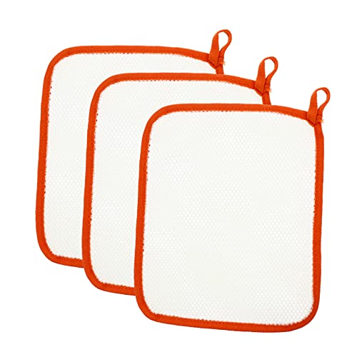 HAPINARY 5st Doppellagiges Schaumquadrat Babyschwamm Make-up-entferner-tücher Peeling-waschtuch -körperschwamm Peeling-handtuch Peeling-badetuch Körpertücher Duschhandtuch Nylon Orange von HAPINARY