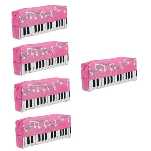 HAPINARY 5 Stück Federmäppchen Mit Klaviertastatur-Aufdruck Für Jungen Und Mädchen Federmäppchen Tasche Organizer von HAPINARY