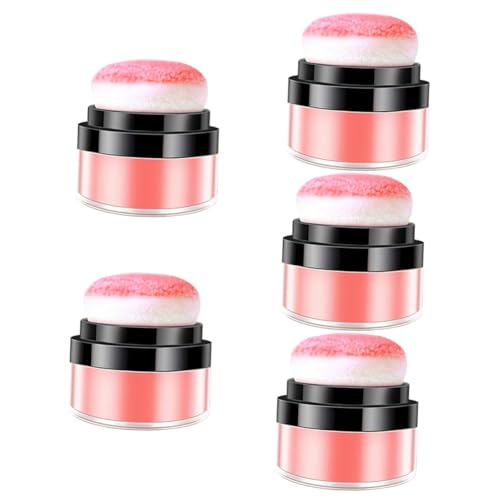 HAPINARY 5st Ölabstreifkissen Erröten Kissen Make-up Rouge Für Schwarze Frauen Loses Puder-rouge Mit Puff Foundation Loses Puder Loses Highlighter-puder Erröten Pulver Plastik Rosy von HAPINARY