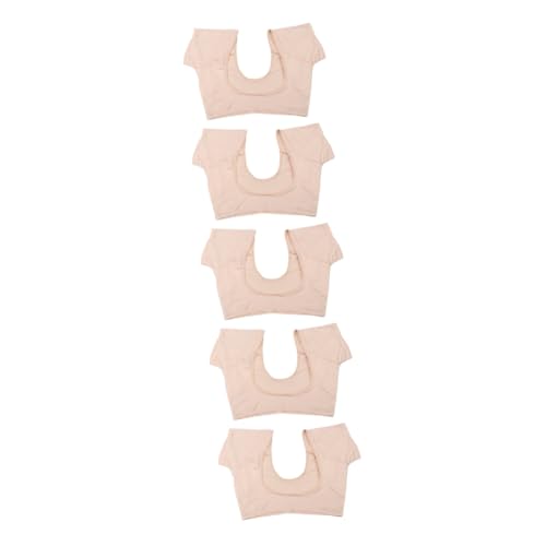 HAPINARY 5st Unterarm-schweißpolsterweste Herren Kostüme Schweißabsorbierendes Achselpolster Schweißfeste Pads Schweiß Unter Oberteilen Hyperhidrose-schweißpads Damen Yellow 12 Elasthan von HAPINARY