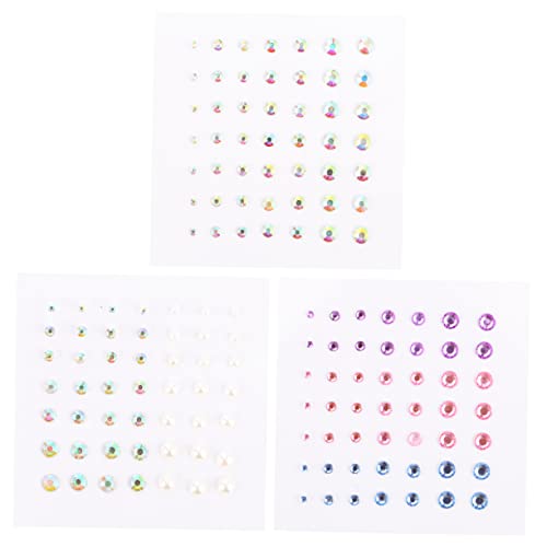 HAPINARY 6 Blätter Face Body Aufkleber Acrylaufkleber Für Handwerksstrassaufkleber Kristallaufkleber Für Farbenfroh von HAPINARY