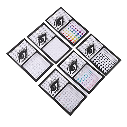 HAPINARY 6er-pack Strass-gesichtsaufkleber Acryl-edelstein-aufkleber Für Make-up Und Partys von HAPINARY