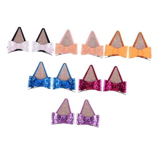 HAPINARY 6 Paare Glitzer Schleifen Haarspangen für Mädchen Bunte Pailletten Haarklammern mit Süßen Ohr designs Festhaltende Haarclips für Alltag Party und Hochzeitsschmuck HAPINARY 6 Paare Glitzer Schleifen Haarspangen für Mädchen Bunte Pailletten Haarklammern mit Süßen Ohr designs Festhaltende Haarclips für Alltag Party und Hochzeitsschmuck von HAPINARY