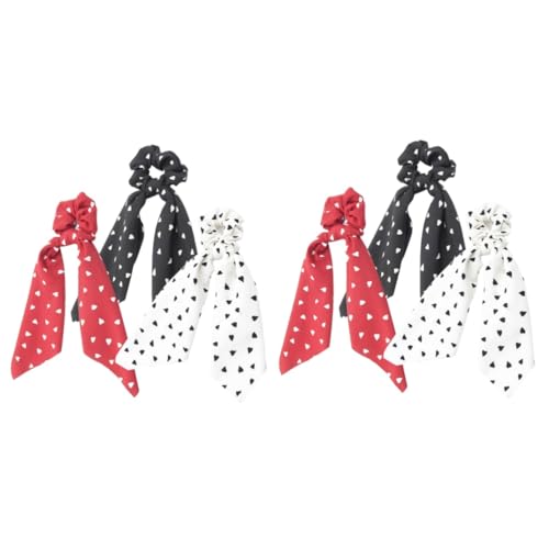 HAPINARY 6 Stk Bandhaarseile haar spangen haare haar haarklemmen hairband hairbow Haarschmuck für Mädchen Haarbänder für Mädchen Bowknot-Haarband elastisch knusprig von HAPINARY
