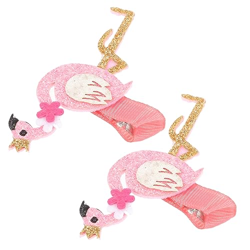 HAPINARY 3 Sets Haarspangen in Flamingoform Für Jungen Und Mädchen Haarschmuck Für Babys Haarnadeln Zur Dekoration Leicht Zu Öffnen Und Zu Schließen 2 Stück * 3 von HAPINARY