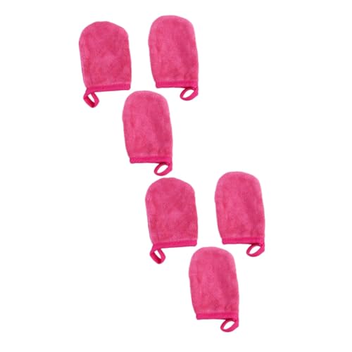 HAPINARY 6stücke Make-up Entferner Handschuhe Waschbare Und Wiederverwendbare Reinigungshandschuhe Für Sanfte Gesichtsreinigung Zum Entfernen Von Make-up Rosy HAPINARY 6stücke Make-up Entferner Handschuhe Waschbare Und Wiederverwendbare Reinigungshandschuhe Für Sanfte Gesichtsreinigung Zum Entfernen Von Make-up Rosy von HAPINARY
