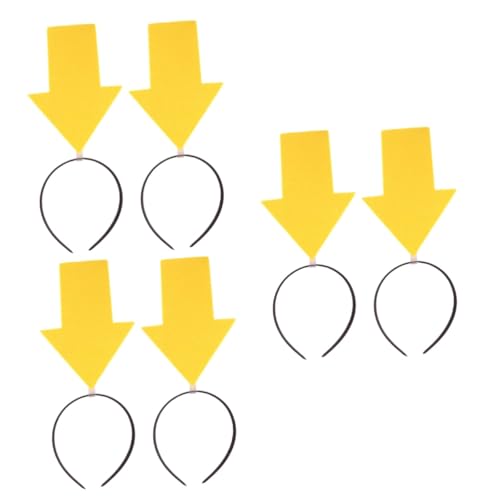 HAPINARY 6 Stk Lustige Requisiten Cosplay-Stirnband aus Stoff dekorativ Amor Stirnband Maushaar Haarschmuck haircharm Halloweenkostüm lustige haare Kopfschmuck in Pfeilspitzenform Yellow von HAPINARY