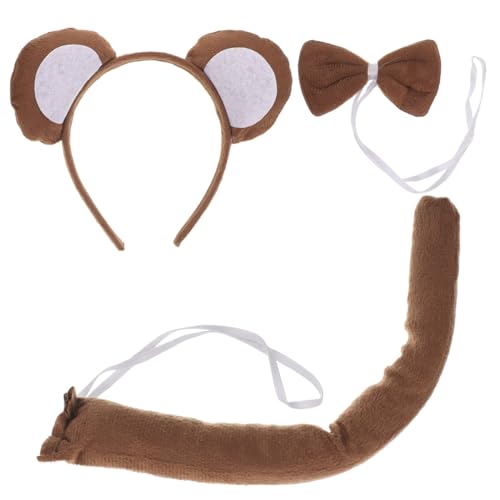 HAPINARY 6stücke Teiliges Set Für Junge Mädchen Cartoon Affen-stirnband Fliege Und Für Kostümpartys Für Theateraufführungen Halloween Und Weihnachten Aus Bequem Und Sicher von HAPINARY