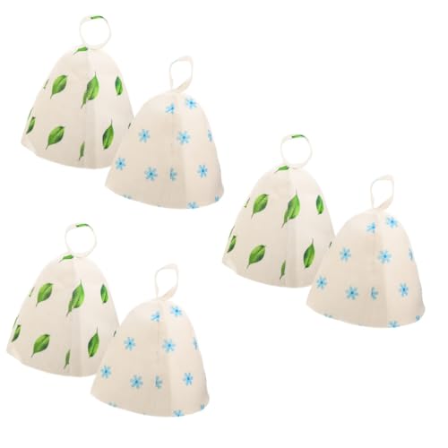 HAPINARY 6stücke Sauna Hut Aus Atmungsaktivem Filz Für Damen Und Herren Großes Mit Wärme Und Lichtschutz Für Dampfbäder Und Sauna-erlebnisse von HAPINARY