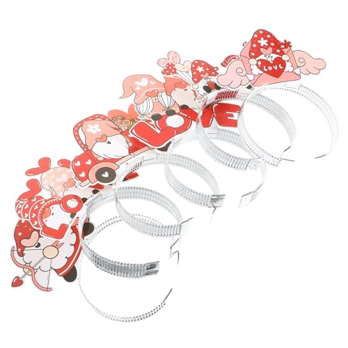 HAPINARY Haarschmuck 6 Stk Valentinstag Stirnband Haargummis Make-up-stirnband Make-up- Stirnband Für Frauen Mädchen-stirnband Frauen Stirnband Kind Bilden Papier Requisiten von HAPINARY